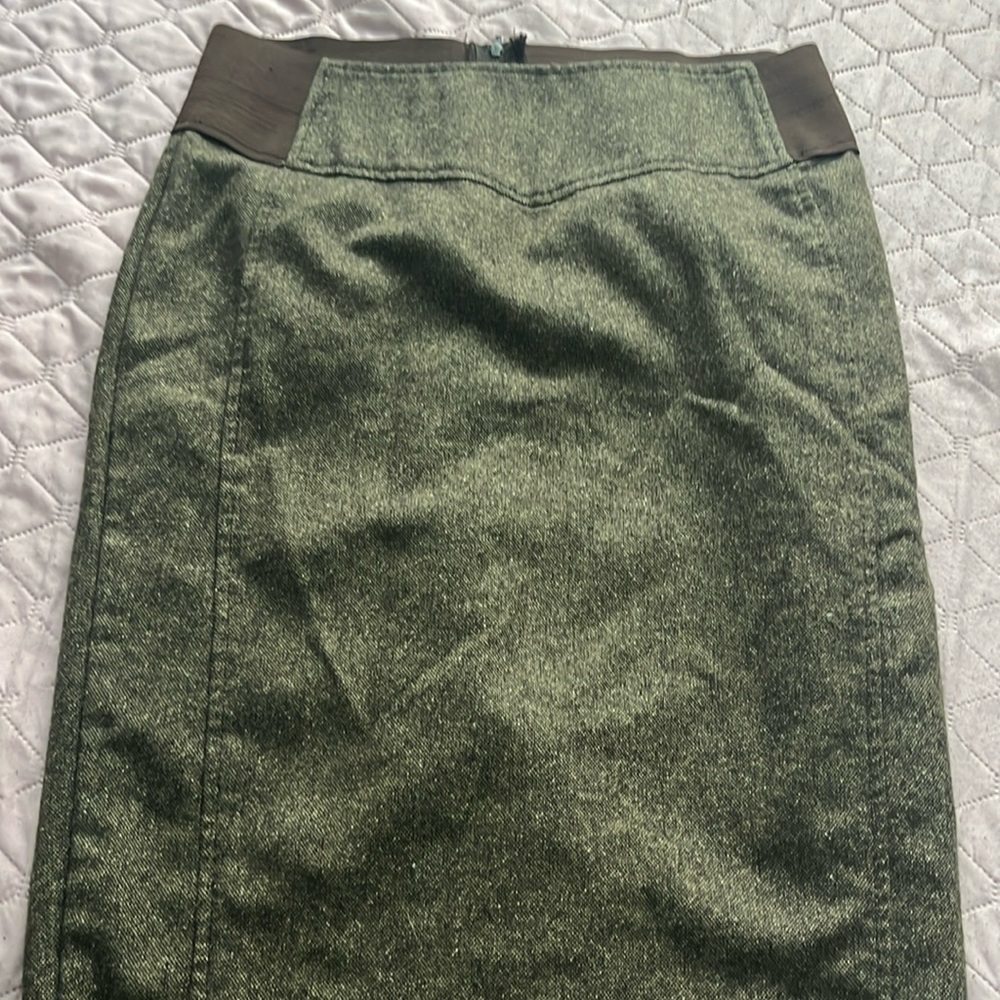 Brown skirt back and front